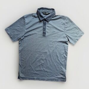 TravisMathew Men's Gray Performance Polo Shirt Size Small Golf Casual Athletic